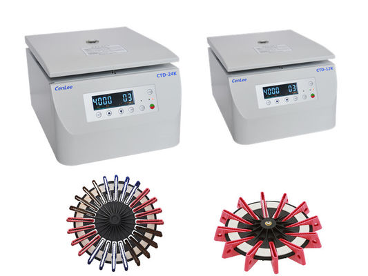 قیمت خوب سانتریفیوژ ژل کارت رومیزی CTD-24K با سرعت کم، موتور DC برس‌دار، سانتریفیوژ 24 کارته خون برای آزمایشگاه و بیمارستان آنلاین