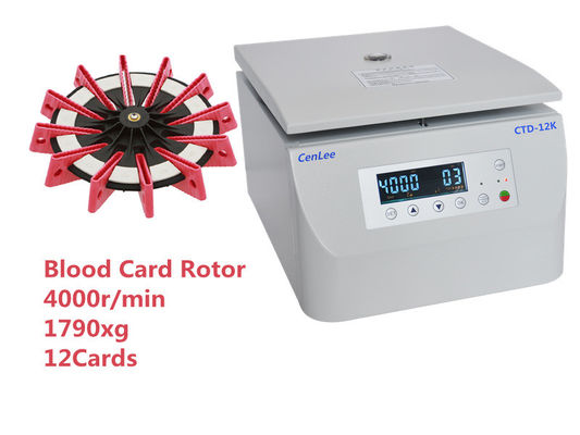 قیمت خوب 12 Card Card Blood Refrigerated Microcentrifuge DC Brushless Motor 1PH آنلاین