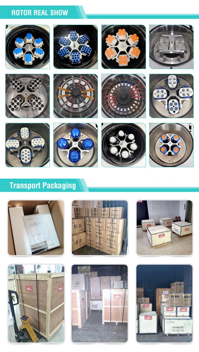 TGL-16 16000rpm 90ml میز بالا دستگاه میکروسینتریوگ،سرعت بالا سانتریوگ سرد شده با درجه حرارت کنترل شده 7