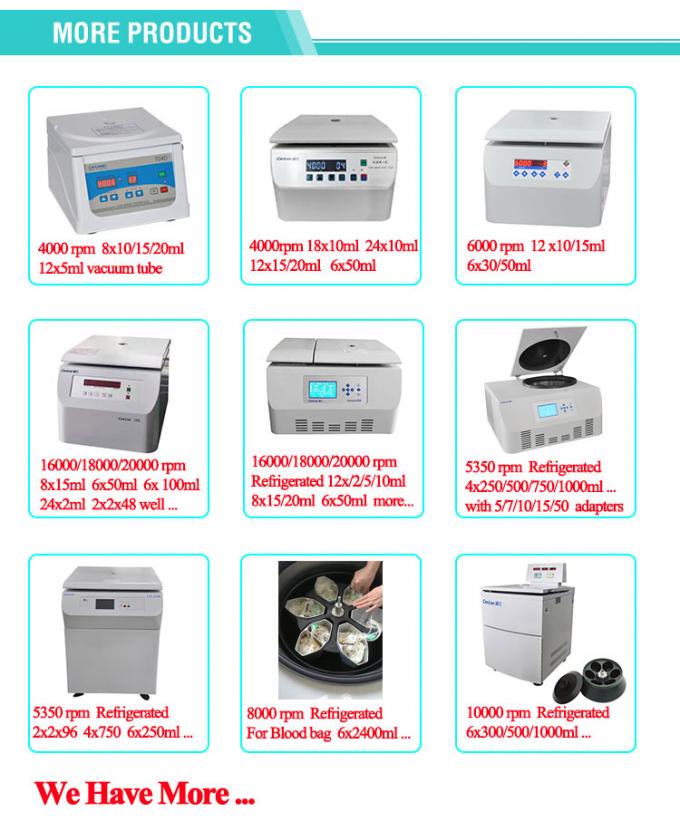 سانتریفوژ رومیزی روتور چرخشی TDZ5-WS با بطریهای سانتریفوژ 100 میلیلیتری و 250 میلیلیتری 7