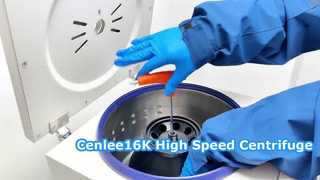 صفحه نمایش ال سی دی سانتریفیوژ با سرعت بالا Cenlee16K 16000rpm روتور زاویه ثابت