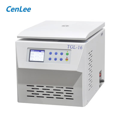 کیفیت TGL-16 روتور زاویه ثابت میز رومیزی خون اولتراسانتریفیوژ 16000rpm 12 X1.5ml/2.2ml/5ml کارخانه