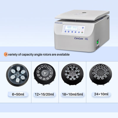سنلی 4K 4000rpm دستگاه سانتریفیوژ 50ml سانتریفیوژ مداوم برای جدا کردن خون
