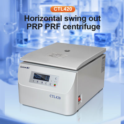 CTL420 سانتریفیوژ آزمایشگاهی جداسازی پلاسما سانتریفیوژ توازن خودکار PRP با موتور بدون برس DC