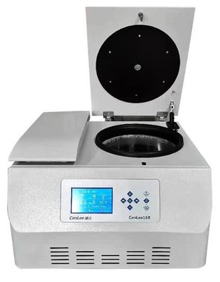 600 میلی لیتر 99h59m59s یخچال دار سانتریفیوژ آلومینیوم روتور زاویه ثابت